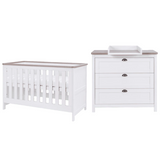 Tutti Bambini Verona 2 Piece Room Set - White & Oak