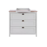 Tutti Bambini Verona Chest Changer - Oak & Dove Grey