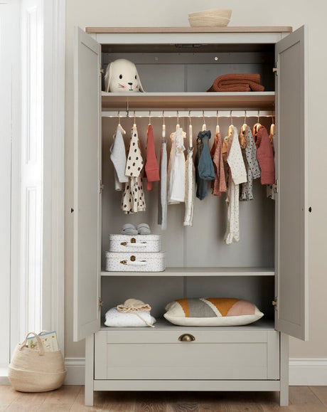 Tutti Bambini Verona 3 Piece Room Set - Oak & Dove Grey
