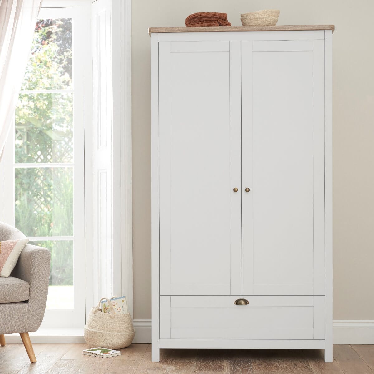 Tutti Bambini Verona Wardrobe - White & Oak