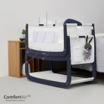 SnuzPod 4 Bedside Crib with Mattress - Navy
