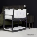 SnuzPod 4 Bedside Crib with Mattress - Slate
