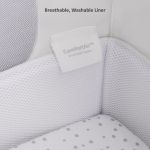 SnuzPod 4 Bedside Crib with Mattress - Dove