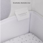 SnuzPod 4 Bedside Crib with Mattress - Navy