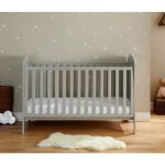 Babymore Aston Drop Side Cot Bed - Grey