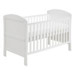 Babymore Aston Drop Side Cot Bed - White