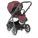 BabyStyle Oyster 3 City Grey Stroller and Carrycot - Berry Red