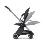 Bugaboo Ant Black Stroller with Steel Blue Sun Canopy