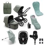 Bugaboo Fox 5 Ultimate Maxi-Cosi Pebble 360 PRO Travel System Bundle - Black/Forest Green
