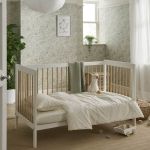 CuddleCo Nola 3 Piece Nursery Furniture Set - White and Natural