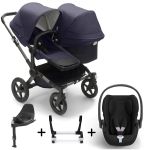 Bugaboo Donkey 5 Duo with Cybex Cloud T + Rotating Base Travel System - Styled by You