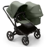 Bugaboo Donkey 5 Duo with Maxi-Cosi Pebble 360 Travel System - Black/Forest Green