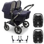 Bugaboo Donkey 5 Twin Complete Travel System with Maxi-Cosi Cabriofix iSize