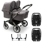 Bugaboo Donkey 5 Twin Complete Travel System with Maxi-Cosi Cabriofix iSize