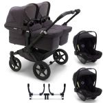 Bugaboo Donkey 5 Twin Complete Travel System with Turtle Air