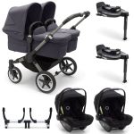 Bugaboo Donkey 5 Twin with Turtle Air + Rotating Base Travel System - Styled by You