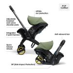 Doona i Infant Car Seat Stroller + IsoFix Base - Desert Green