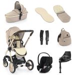 Egg 2 Luxury Travel System with Cybex Cloud Z2 Car Seat Bundle - Feather