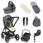 Egg 2 Luxury Travel System with Maxi-Cosi Pebble 360 Car Seat Bundle - Chambray
