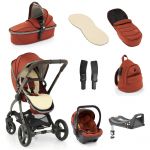 Egg 2 Luxury Travel System with Shell Car Seat Bundle - Paprika