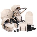 iCandy Peach 7 Travel System Bundle with Cybex Cloud T & Base - Biscotti