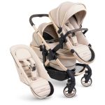 iCandy Peach 7 Double Cybex Cloud T Travel System Bundle - Biscotti