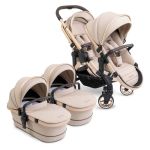 iCandy Peach 7 Twin Cocoon Travel System Bundle - Biscotti