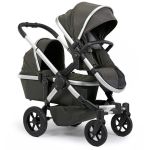iCandy Peach All-Terrain Double Pushchair & Carrycot - Forest