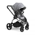 iCandy Peach Pushchair & Carrycot with Maxi-Cosi Cabriofix - Chrome/Light Grey Check