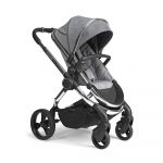 iCandy Peach Pushchair & Carrycot with Maxi-Cosi Cabriofix - Chrome/Light Grey Check