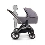 iCandy Core Travel System Bundle with Maxi-Cosi CabrioFix iSize & Base - Light Grey