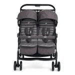  Joie Aire Twin Stroller with Two Footmuffs - Dark Pewter