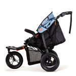 Out 'n' About Nipper V5 Single Travel System with Maxi-Cosi CabrioFix iSize + Base - Rocksalt Grey
