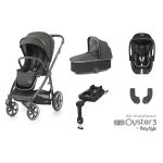BabyStyle Oyster 3 City Grey Essential 5 Piece Maxi Cosi Marble Bundle - Pepper