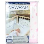 Airwrap 4 Sided Cot Protector - Pink Star
