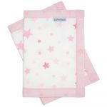 Airwrap 2 Sided Cot Protector - Pink Star