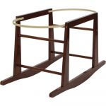 MyChild Wooden Rocking Moses Basket Stand - Cocoa
