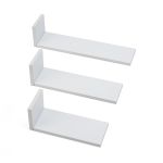 Tutti Bambini Rio Set of Three L-Shaped Wall Shelves - White