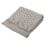 Silvercloud Baby Boutique Knitted Shawl - Baby Grey