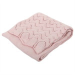 Silvercloud Baby Boutique Knitted Shawl - Dusty Pink