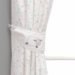 Silvercloud Counting Sheep Lined Curtains and Tie-Backs - 137 x 137cm