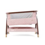 Tutti Bambini CoZee Luxe Bedside Crib - Walnut/Blush