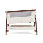 Tutti Bambini CoZee Luxe Bedside Crib - Walnut/Cream