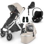 UPPAbaby VISTA V2 Travel System with Cybex Cloud T + Rotating IsoFix Base