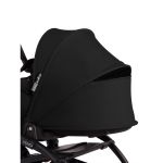 BABYZEN YOYO² Complete Stroller with Bassinet - Black on White Frame