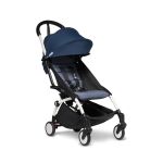 BABYZEN YOYO² Complete Stroller with Bassinet - Air France Blue on White Frame
