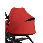 BABYZEN YOYO² Complete Stroller with Bassinet - Red on White Frame