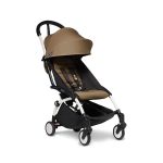 BABYZEN YOYO² Complete Stroller with Bassinet - Toffee on White Frame