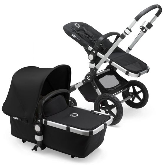 Bugaboo Cameleon 3 Plus Pushchair and Carrycot - Alu/Black