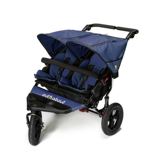 Out 'n' About Nipper 360 V4 Double Pushchair - Royal Navy